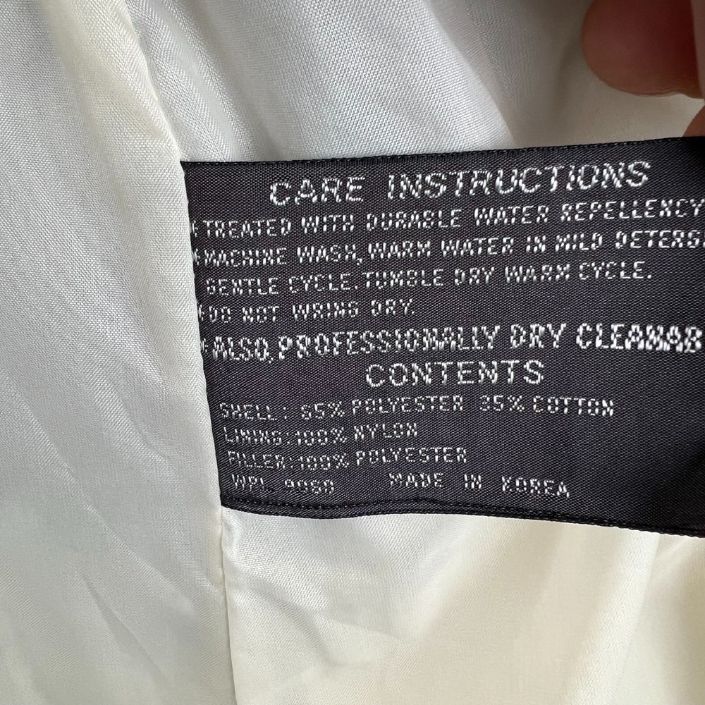 VTG Ms Freddi Quilted Coat Padded Lined Button Front Blue Jacket‎ Size 16 - Picture 8 of 8